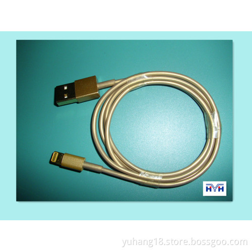 New Golden Champagneusb Cable for iPhone 8pin